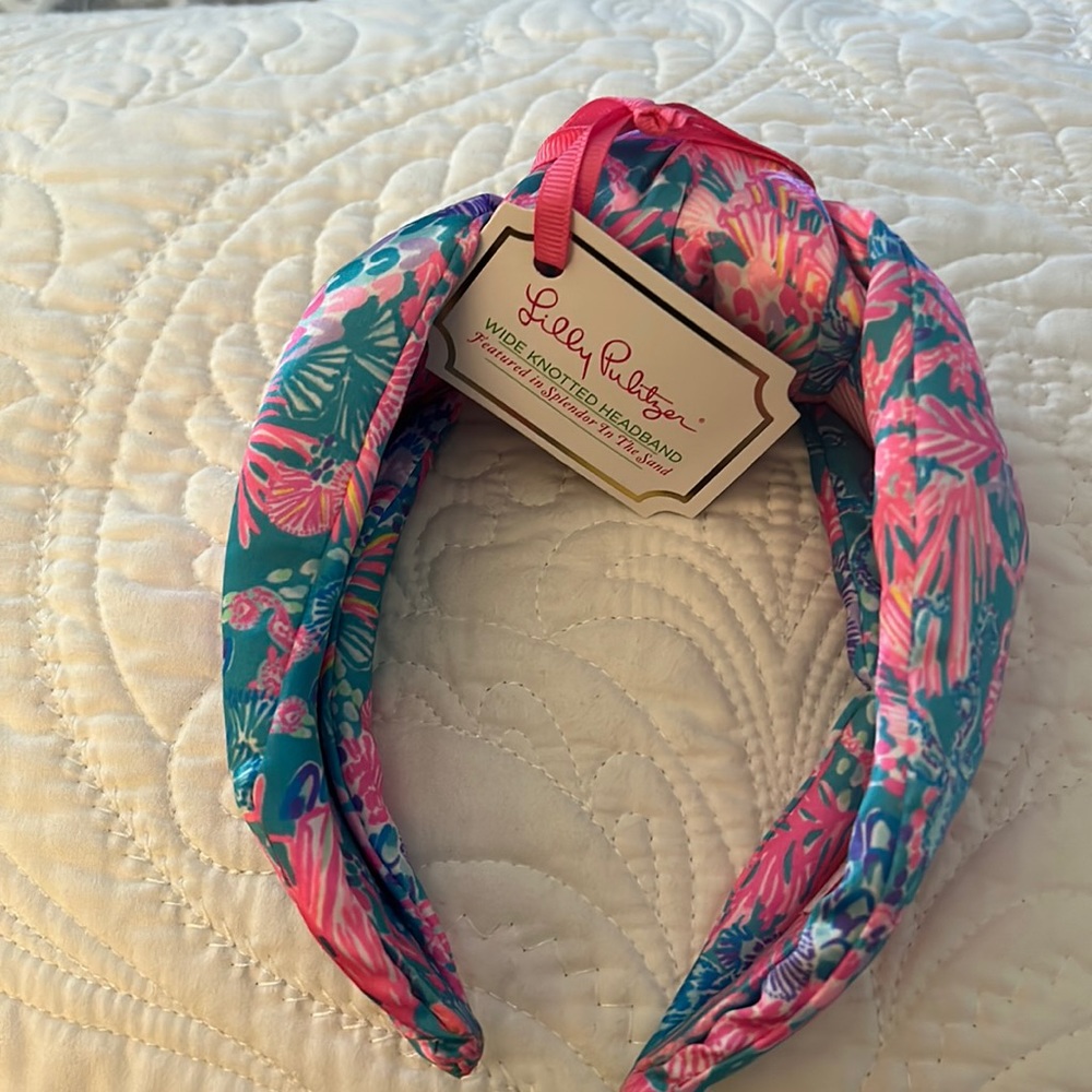 Lilly Pulitzer wide knotted headband